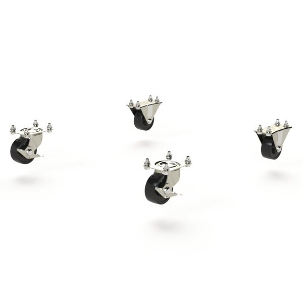 Kit, Caster, 4PK